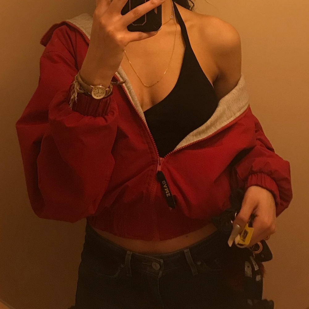 PUFFY RED JACKET